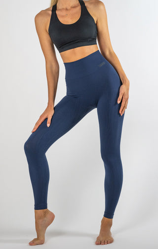 Pine Seamless Supportive Tights Navy